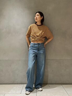 長倉稔里さん(レディース・169cm)の春コーディネート