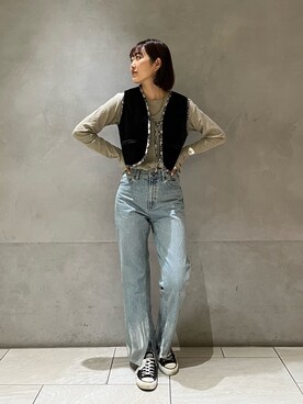 長倉稔里さん（レディース・169cm）の夏コーディネート