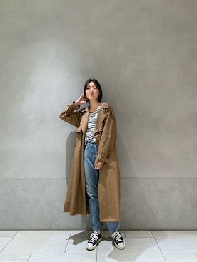 長倉稔里さん(レディース・169cm)の冬コーディネート