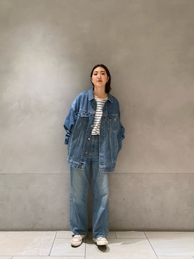 長倉稔里さん(レディース・169cm)の冬コーディネート