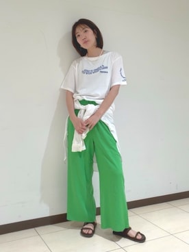長倉稔里さん(レディース・169cm)の夏コーディネート
