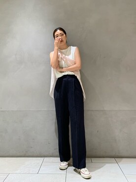 長倉稔里さん（レディース・169cm）の夏コーディネート