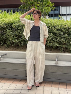 長倉稔里さん（レディース・169cm）の夏コーディネート