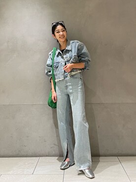 峯村真由さん(レディース・158cm)の夏コーディネート
