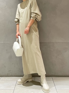 峯村真由さん（レディース・158cm）の冬コーディネート