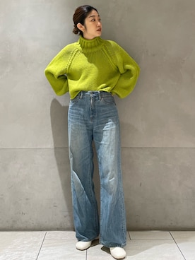 峯村真由さん(レディース・158cm)の冬コーディネート