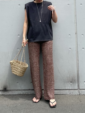 峯村真由さん（レディース・158cm）の春コーディネート