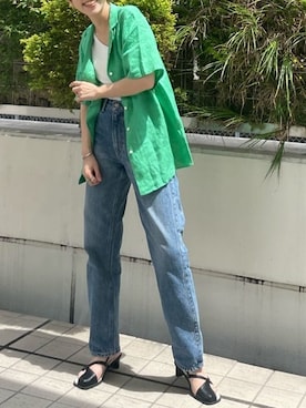 峯村真由さん(レディース・158cm)の春コーディネート