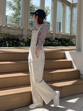 峯村真由さん(レディース・158cm)の春コーディネート