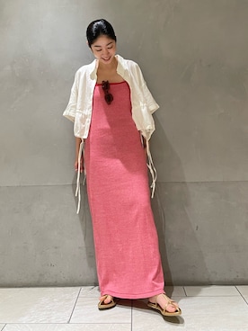 峯村真由さん(レディース・158cm)の春コーディネート