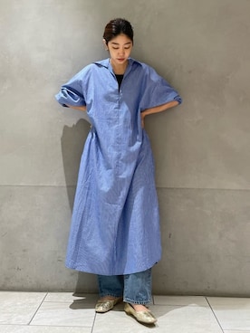 峯村真由さん(レディース・158cm)の夏コーディネート