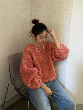 峯村真由さん(レディース・158cm)の夏コーディネート