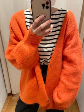 峯村真由さん（レディース・158cm）の冬コーディネート