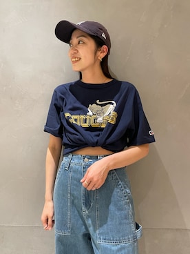 峯村真由さん（レディース・158cm）の春コーディネート