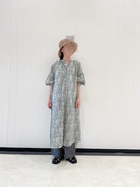 「Samansa Mos2 blue（サマンサモスモスブルー）のアイテム（サンダル）」を使った、zukikiさん（レディース・160cm）の春コーディネート