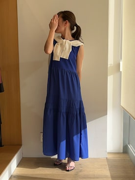 「Te chichi（テチチ）のアイテム（サンダル）」を使った、saki.さん（レディース・157cm）の夏コーディネート