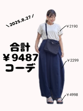 「SESTO（セスト）のアイテム（サンダル）」を使った、ちょしさん（レディース・160cm）の夏コーディネート