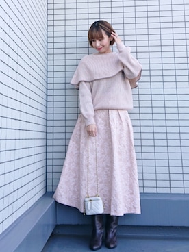 「YSL（ワイエスエル）のアイテム」を使った、ちょしさん（レディース・160cm）の冬コーディネート