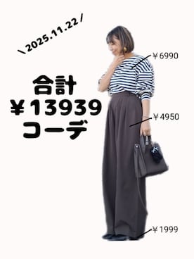 「アイテム（パンプス）」を使った、ちょしさん（レディース・160cm）の秋コーディネート