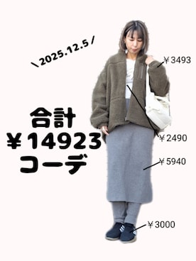 「bohmal（ボマール）のアイテム」を使った、ちょしさん（レディース・160cm）の冬コーディネート