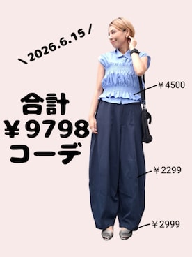 「agnes b.（アニエスベー）のアイテム」を使った、ちょしさん（レディース・160cm）の夏コーディネート
