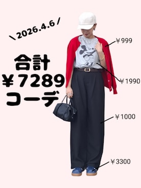 「coca（coca）（コカ）のアイテム」を使った、ちょしさん（レディース・160cm）の春コーディネート