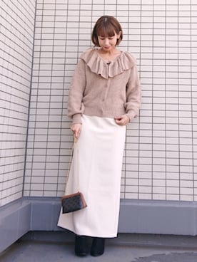 「CELINE」｜「アイテム（ブーツ）」を使った、ちょしさん（レディース・160cm）の冬コーディネート