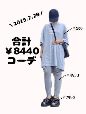 「スポサン」｜ちょしさん（レディース・160cm）の夏コーディネート