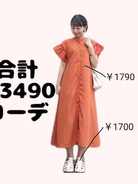 「ZAKKA-BOX（ザッカボックス）のアイテム」を使った、ちょしさん（レディース・160cm）の夏コーディネート