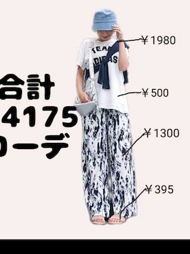 「アイテム（カーディガン/ボレロ）」を使った、ちょしさん（レディース・160cm）の夏コーディネート