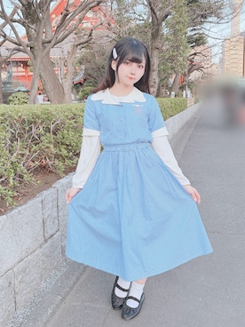 「Honeys（ハニーズ）のアイテム」を使った、chuneさん（レディース・148cm）の春コーディネート