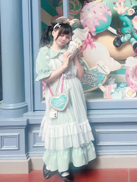 「アイテム（エプロン）」を使った、chuneさん（レディース・148cm）の夏コーディネート