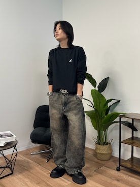 「DIESEL（ディーゼル）のアイテム」を使った、ジュノさん（メンズ・175cm）の夏コーディネート