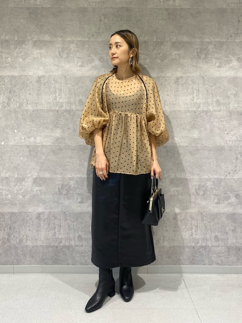 セール】シアードットフロッキーブラウス（シャツ/ブラウス）｜Rouge