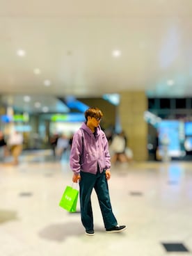 「アイテム（エコバッグ/サブバッグ）」を使った、NOSUKEさん（メンズ・173cm）の春コーディネート