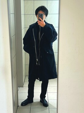 「marka（マーカ）のアイテム（ミリタリージャケット）」を使った、yutoさん（メンズ・178cm）の冬コーディネート