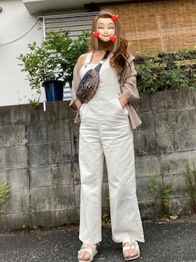 「EGOIST（エゴイスト）のアイテム（トップス）」を使った、159chanさん（レディース・159cm）の夏コーディネート