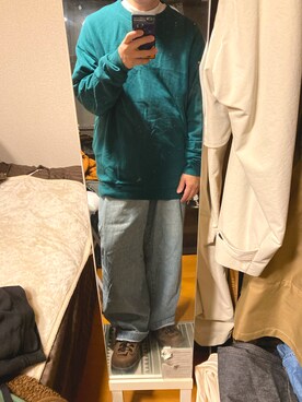 「marka（マーカ）のアイテム（スウェット）」を使った、サトウさん。さん（メンズ・172cm）の春コーディネート