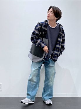 「LAKOLE（ラコレ）のアイテム」を使った、おばてぃーさん（メンズ・169cm）の秋コーディネート