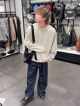 「LAKOLE（ラコレ）のアイテム」を使った、おばてぃーさん（メンズ・169cm）の秋コーディネート