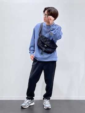 「アイテム（スウェット）」を使った、おばてぃーさん（メンズ・169cm・20代）の秋コーディネート