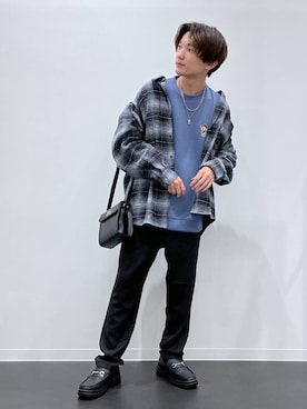 「アイテム（スウェット）」を使った、おばてぃーさん（メンズ・169cm・20代）の秋コーディネート