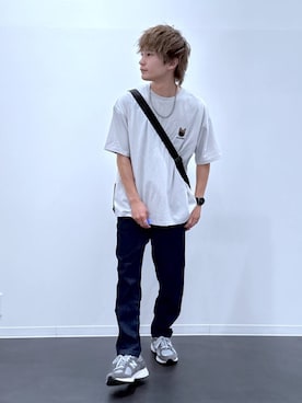 「LAKOLE（ラコレ）のアイテム」を使った、おばてぃーさん（メンズ・169cm）の夏コーディネート