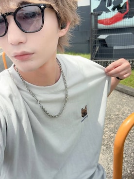 「高見え」｜おばてぃーさん（メンズ・169cm）の夏コーディネート