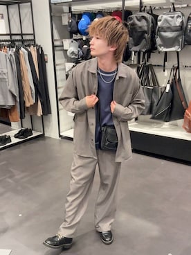 「LAKOLE（ラコレ）のアイテム」を使った、おばてぃーさん（メンズ・169cm）の秋コーディネート