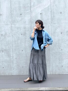 「時短コーデ」｜udcemiさん（レディース・165cm）の夏コーディネート