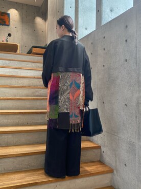 「masterkey（マスターキー）のアイテム（ジャケット/アウター）」を使った、HINATAさん（レディース・160cm）の秋コーディネート