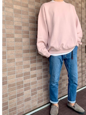 「NANO universe（ナノユニバース）のアイテム（スリッポン）」を使った、renさん（メンズ・181cm）の冬コーディネート