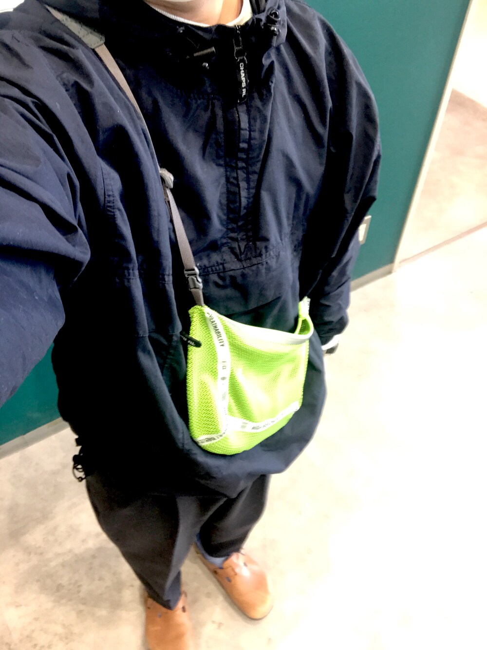 「大人カジュアル、お洒落さんとつながりたい、オトナカジュアル、春アウター、いいね、save、フォローお願いします🤑、ラフ、春コーデ、スラックス、低身長、ストリートMIX、ビッグシルエット、プチプラコーデ」｜「Ralph Lauren Sportのアイテム（その他アウター、ブラック系）」を使った、リックさん（メンズ・167cm）の冬コーディネートの1枚目の写真