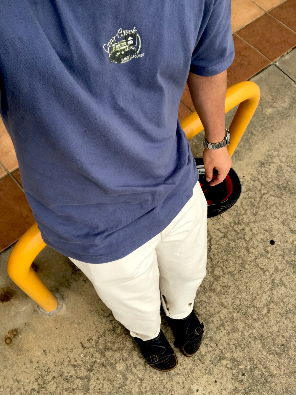 「休日コーデ、シンプル、おしゃれさんと繋がりたい、ビックシルエット、初夏コーデ、オトナカジュアル、古着MIX、古着、低身長、いいね、save、フォローお願いします🤑、カジュアルコーデ」｜「Columbiaのアイテム（Tシャツ/カットソー、ブルー系）」を使った、リックさん（メンズ・167cm）の春コーディネートの1枚目の写真
